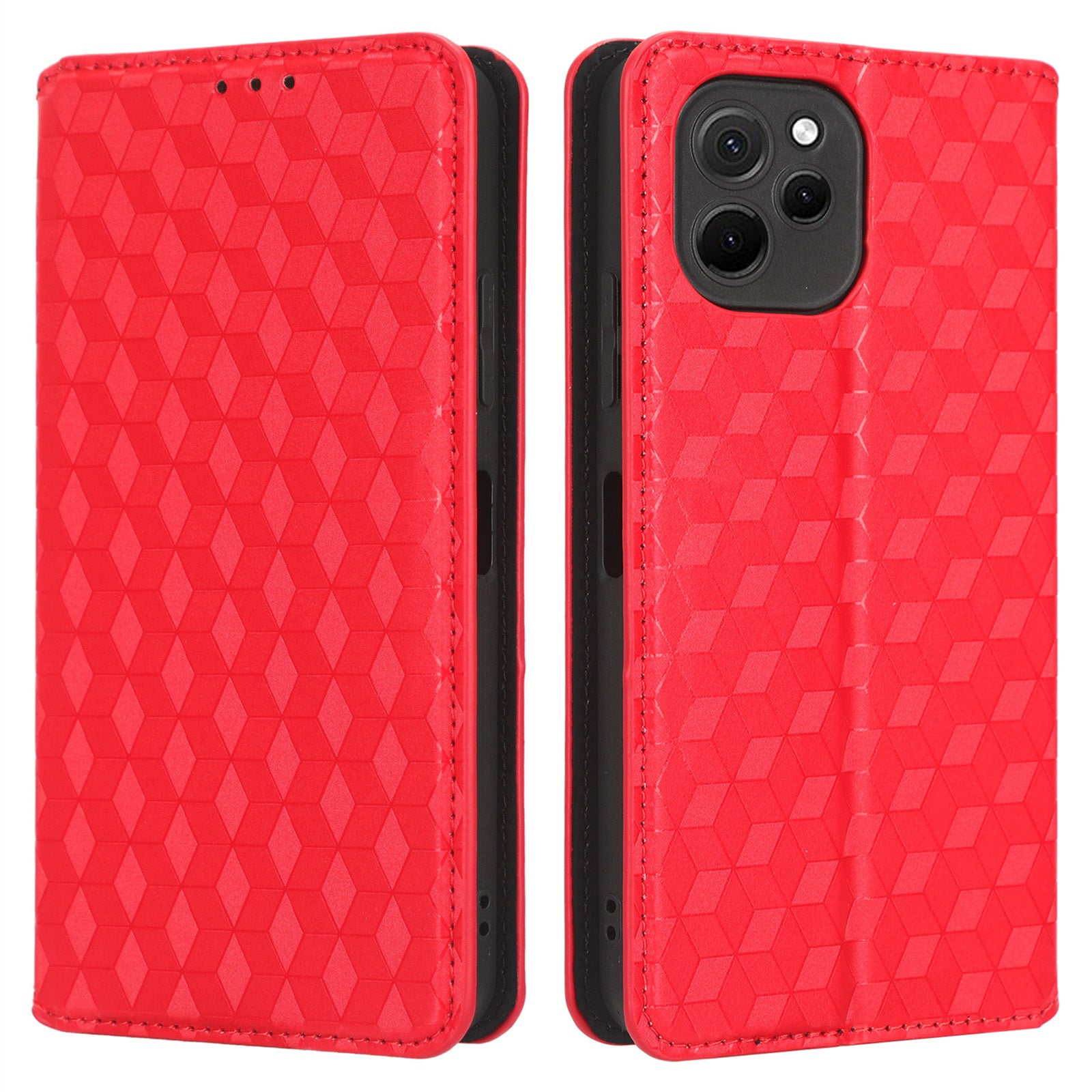 Cell Phone Cover For Huawei nova Y61 4G Enjoy 50z 4G Rhombus Pattern Imprinted Flip Wallet Case Stand Magnetic Auto Closing Phone Shell Cell Phone Cover For Huawei nova Y61 4G Enjoy 50z 4G Rhombus Pattern Imprinted Flip Wallet Case Stand Magnetic Auto Closing Phone Shell